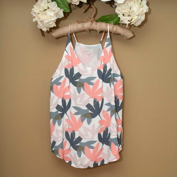 LOFT Tops - NWT Loft Floral V-Neck Cami size S